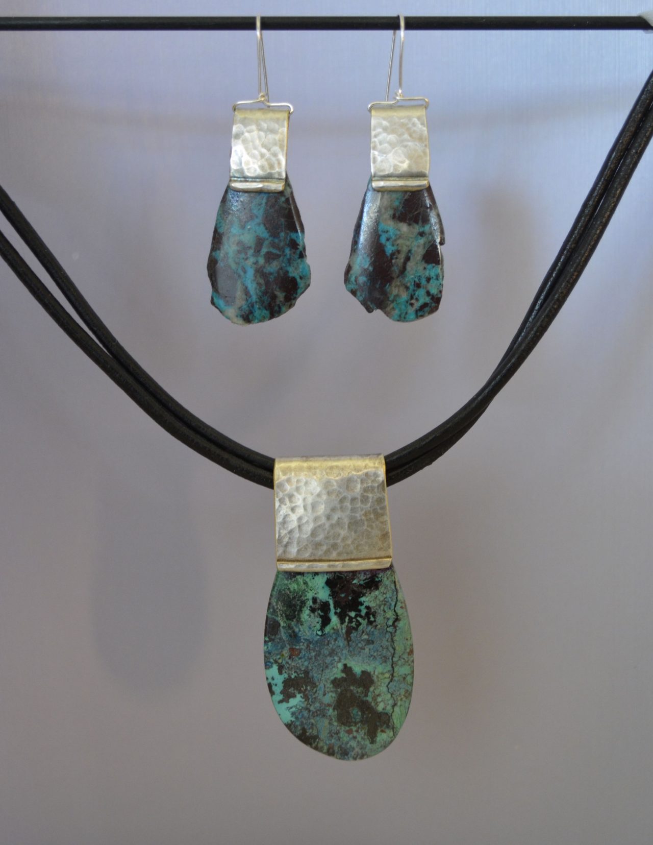 Chrysocolla Necklace Set