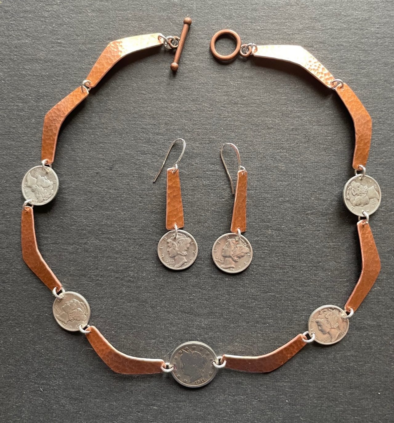 Mercury & Copper Necklace Set